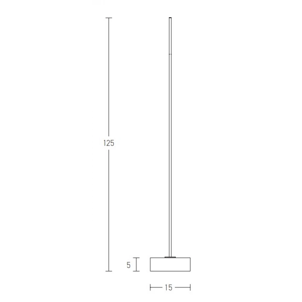 LED Φωτιστικό Δαπέδου Αλουμινίου Κινούμενο 15W - ZAMBELIS LIGHTS