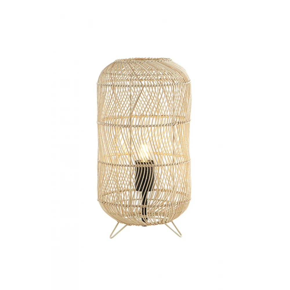 Επιτραπέζιο Φωτιστικό Από Ρατάν 1xE14 - ZAMBELIS LIGHTS