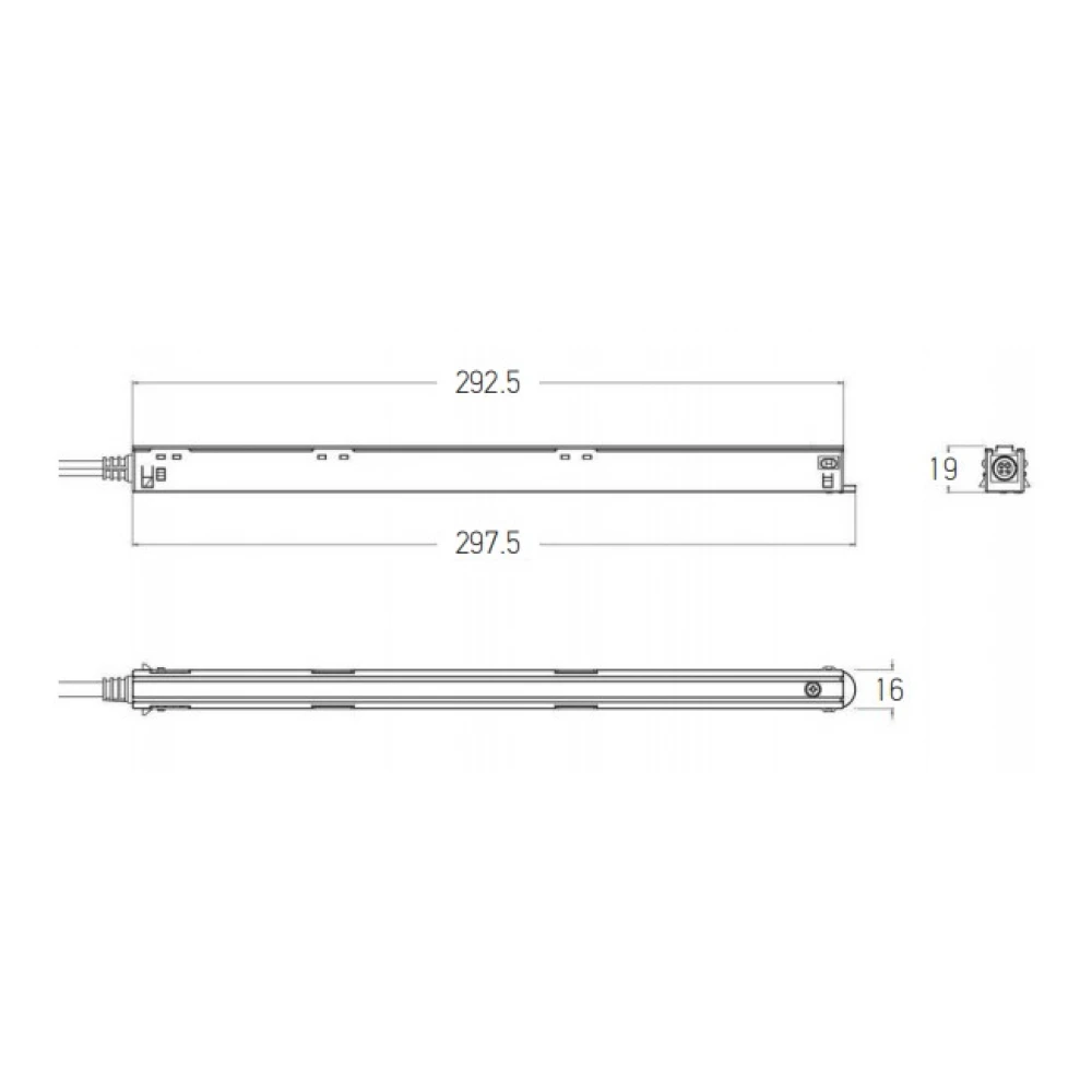 Ενσωματωμένος DALI Driver 100W 48V για Μαγνητικές Ράγες σε Μαύρο - Zambelis Lights