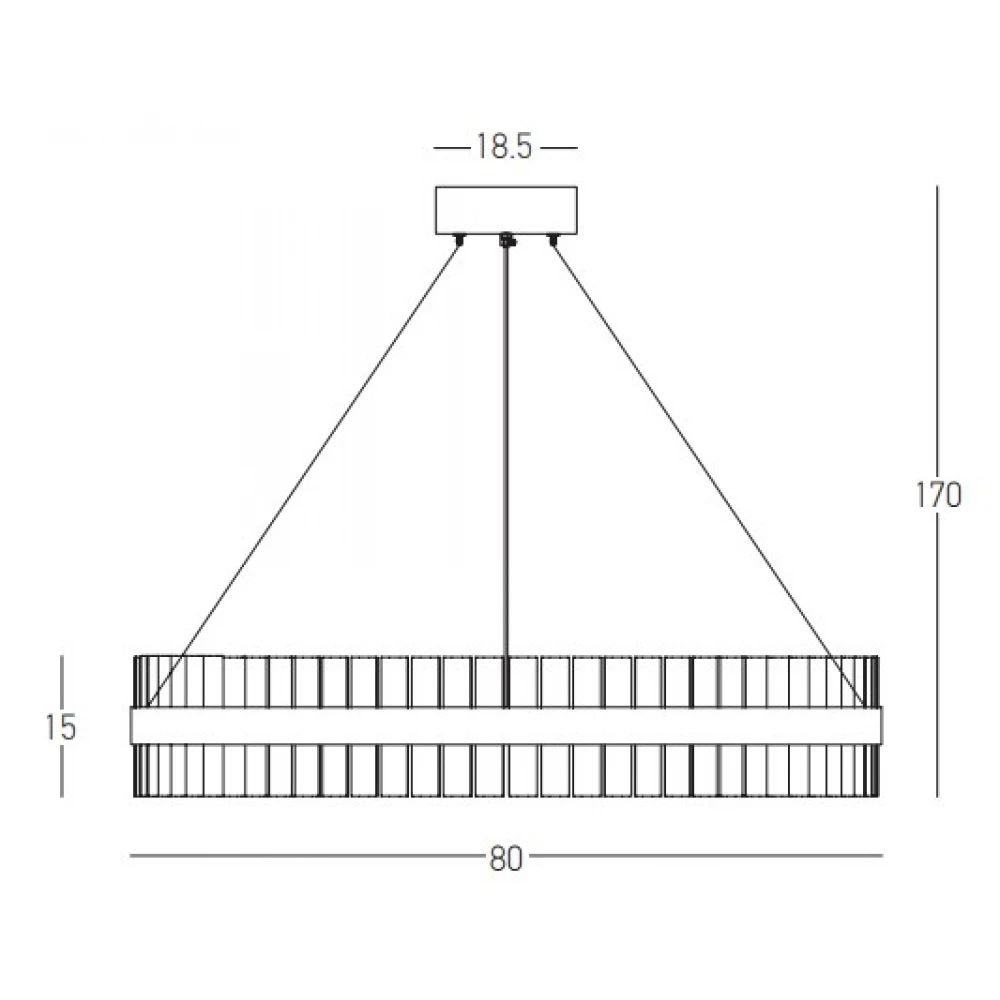 LED Κρεμαστό Φωτιστικό από Ανοξείδωτο Ατσάλι Και Γυαλί Χρυσό Ματ 68W Zambelis Lights