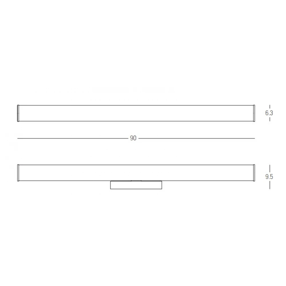LED Φωτιστικό Μπάνιου Επίτοιχο 21W 3000K ALUMINIUM IP44 - Zambelis Lights