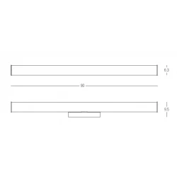 LED Φωτιστικό Μπάνιου Επίτοιχο 21W 3000K ALUMINIUM IP44 - Zambelis Lights
