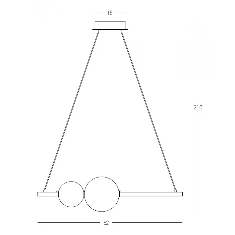 LED Κρεμαστό Φωτιστικό Πολύφωτο από Αλουμίνιο Μαύρο και Γυαλί 11W - Zambelis Lights