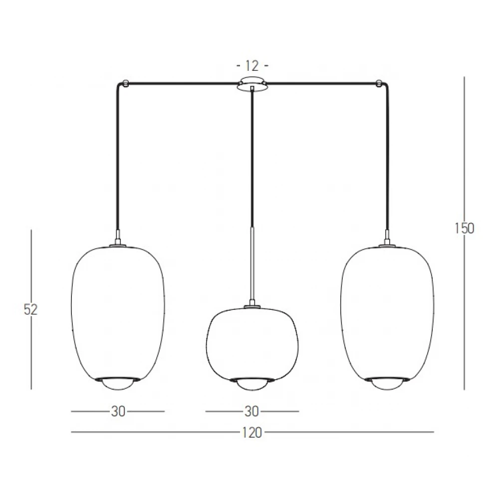 Φωτιστικό Οροφής Τρίφωτο Από Γυαλί Και Μέταλλο Μαύρο Με Χρυσές Λεπτομέρειες 3xG9 Led - Zambelis Lights