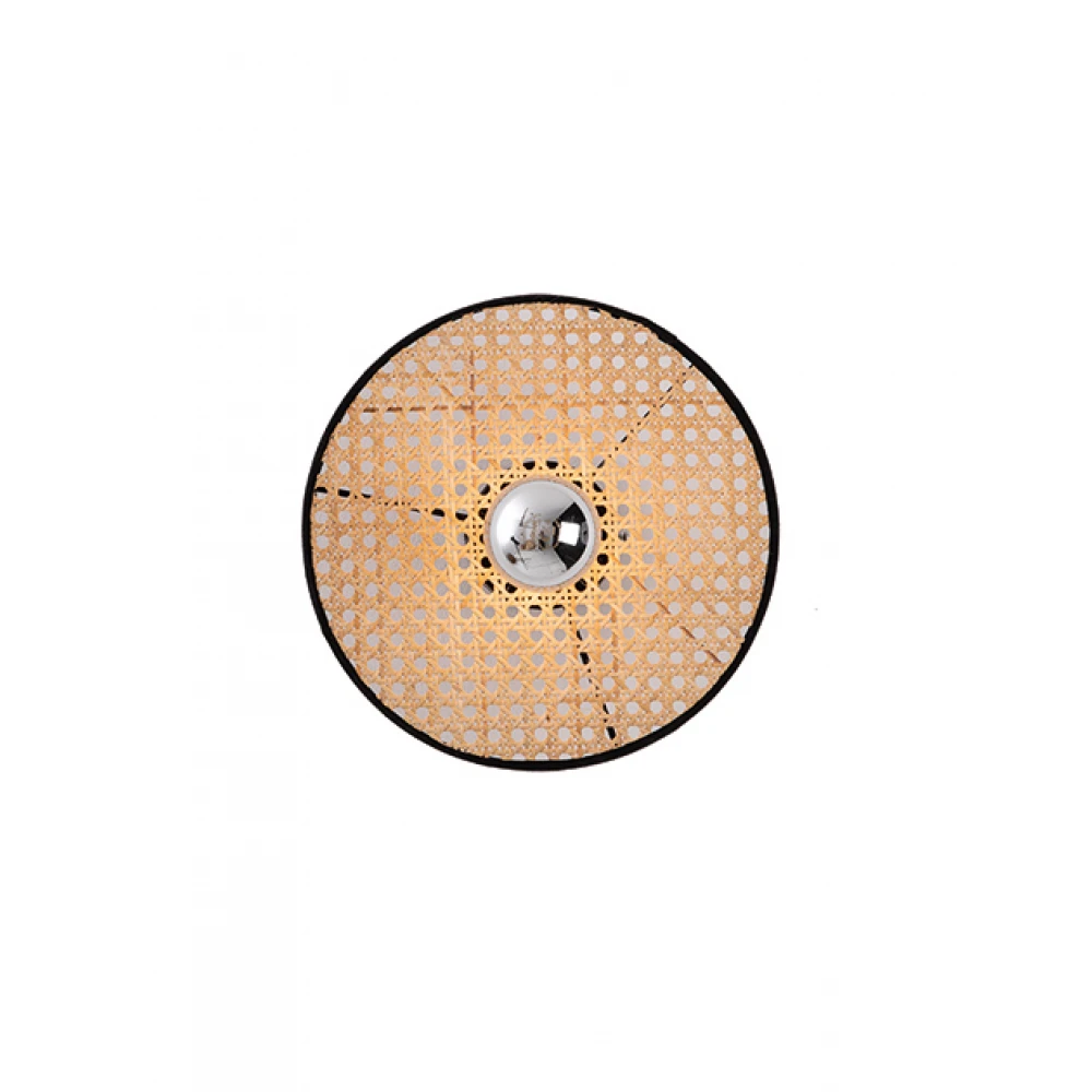 Απλίκα από Μέταλλο και Πλεκτό από Θάμνο D25cm 1xE27 - Zambelis Lights