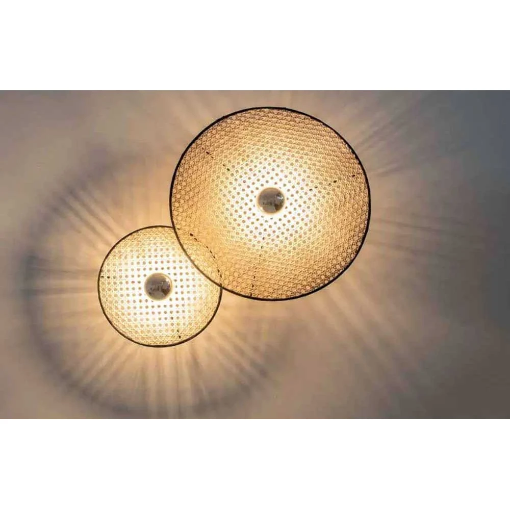 Απλίκα από Μέταλλο και Πλεκτό από Θάμνο D25cm 1xE27 - Zambelis Lights