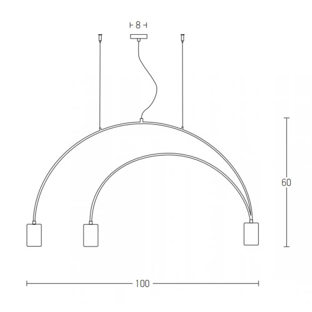 Κρεμαστό Τρίφωτο Φωτιστικό Μεταλλικό Μαύρο - Χρυσό 3xGU10 Zambelis Lights