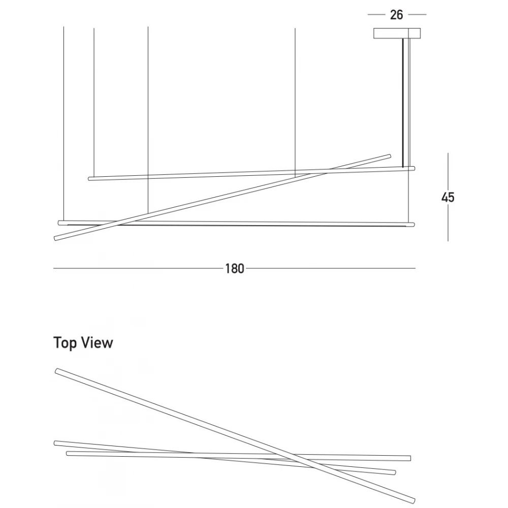LED Κρεμαστό Φωτιστικό Τρίφωτο Από Αλουμίνιο Χρυσό 64W CRI90 - Zambelis Lights