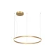 LED Κρεμαστό Φωτιστικό Κυκλικό Αλουμίνιο σε Χρυσό Χρώμα 55W - Zambelis Lights
