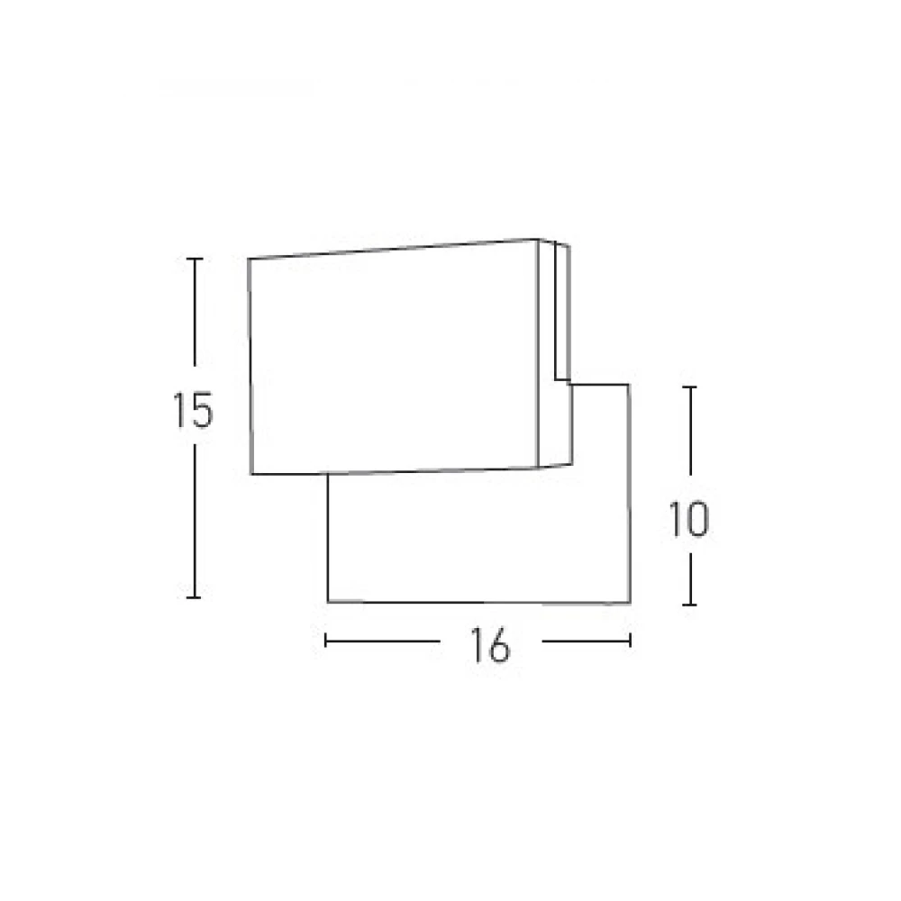 LED Απλίκα Εξωτερικού Χώρου Περιστρεφόμενη 9W IP65 - Zambelis Lights