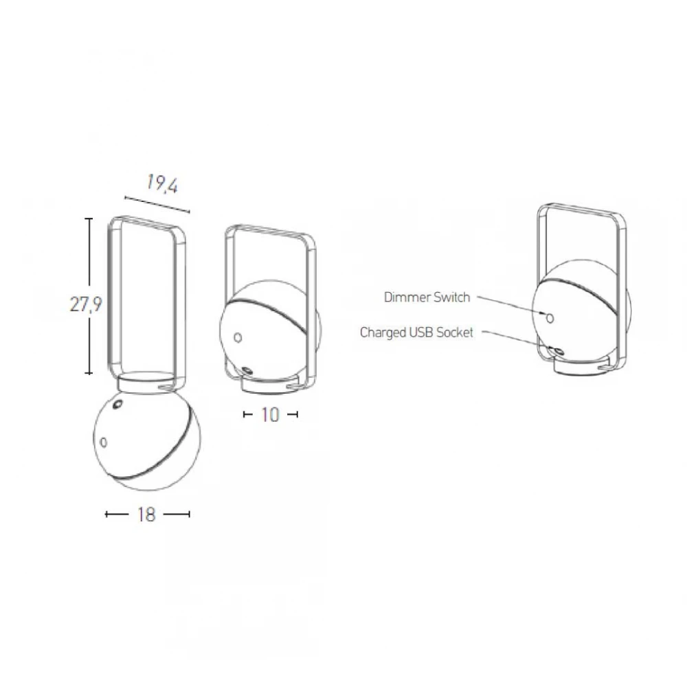 ΦΩΤΙΣΤΙΚΟ ΕΞΩΤΕΡΙΚΟΥ ΧΩΡΟΥ ΦΟΡΗΤΟ ΕΠΙΤΡΑΠΕΖΙΟ ΛΕΥΚΟ LED 2700K 1,5W IP44 - ZAMBELIS LIGHTS