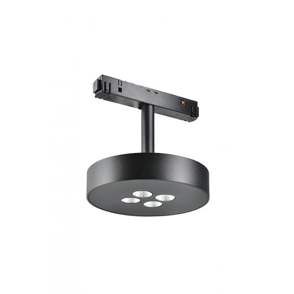 ΣΠΟΤ ΜΑΓΝΗΤΙΚΗΣ ΡΑΓΑΣ Φ120mm 3000K 12W ON/OFF ΜΑΥΡΟ - ZAMBELIS LIGHTS