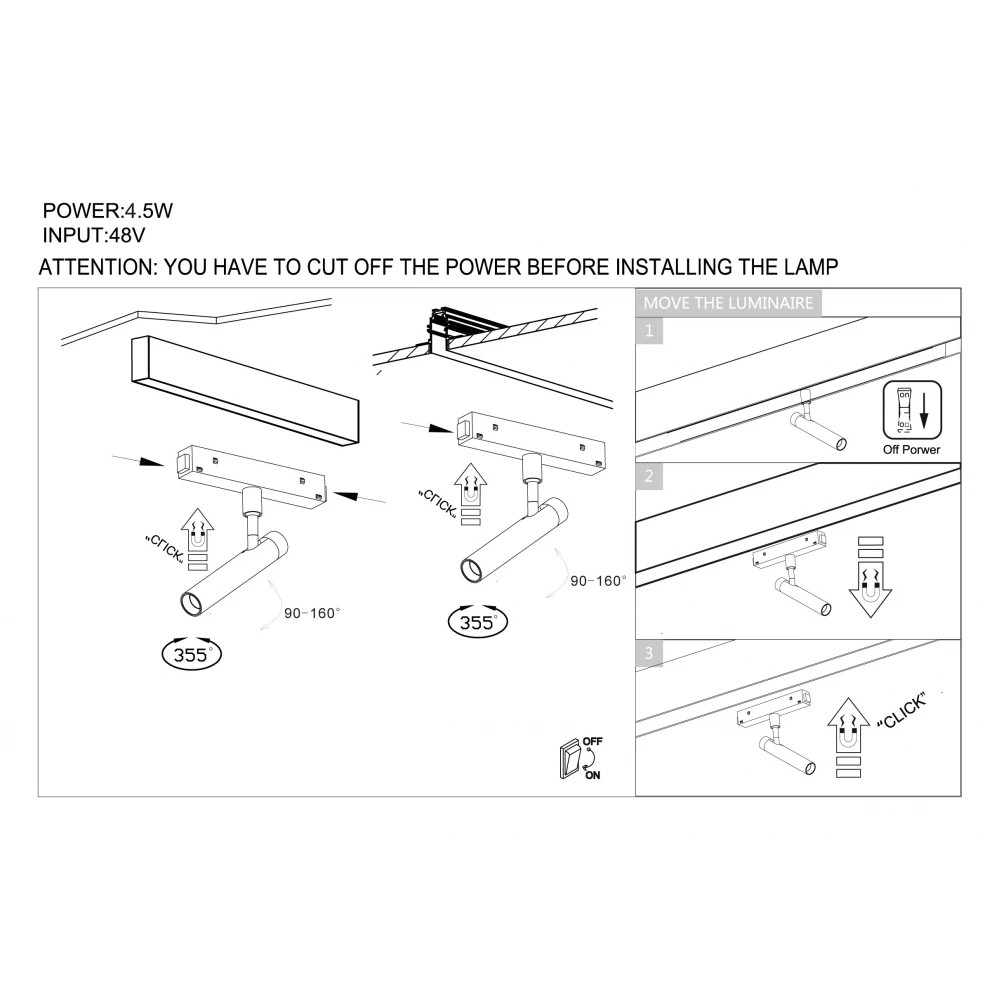 ΣΠΟΤ ΜΑΓΝΗΤΙΚΗΣ ΡΑΓΑΣ Φ27mm 3000K 5W ON/OFF ΧΡΥΣΟ - ZAMBELIS LIGHTS
