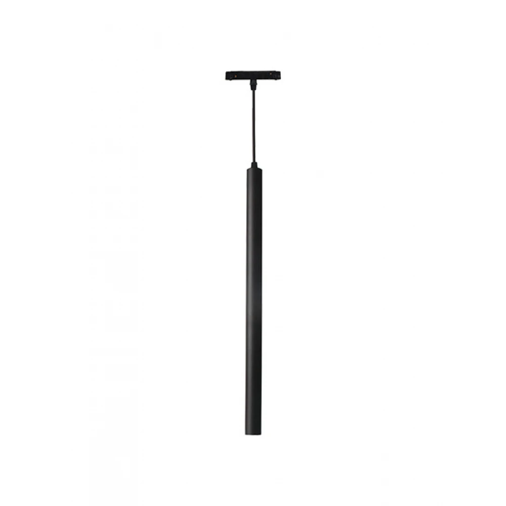 ΚΡΕΜΑΣΤΟΣ ΣΩΛΗΝΑΣ ΜΑΓΝΗΤΙΚΗΣ ΡΑΓΑΣ ΜΑΥΡΟ LED 3000K 7W DALI DIMMABLE - ZAMBELIS LIGHTS