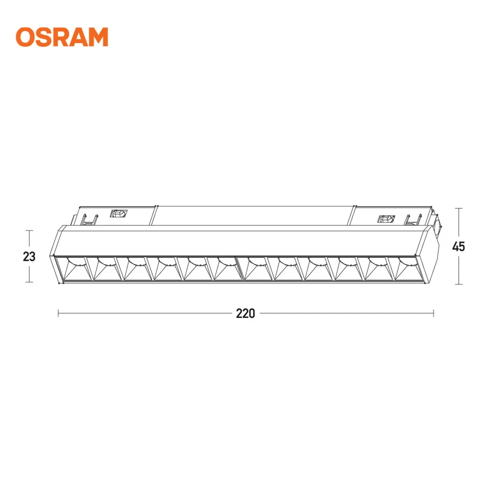 ΣΠΑΣΤΟ ΣΠΟΤ ΜΑΓΝΗΤΙΚΗΣ ΡΑΓΑΣ ΜΑΥΡΟ LED 3000Κ 8W ON/OFF - ZAMBELIS LIGHTS