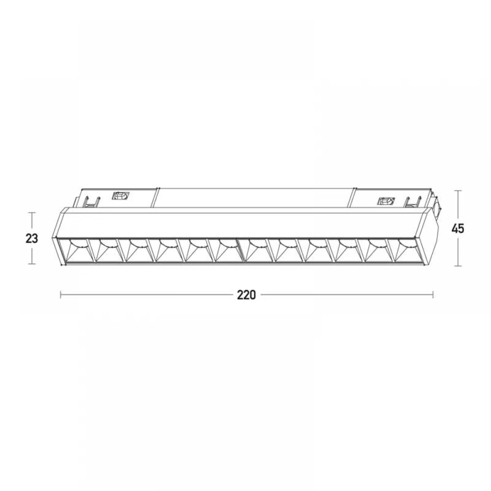 ΣΠΟΤ ΜΑΓΝΗΤΙΚΗΣ ΡΑΓΑΣ  LEYKO LED 3000K 8W DALI DIMMER - ZAMBELIS LIGHTS