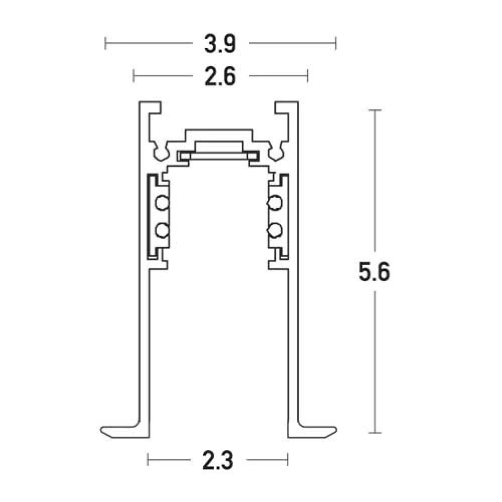 ΜΑΓΝΗΤΙΚΗ ΡΑΓΑ ΧΩΝΕΥΤΗ 200cm ΜΑΥΡΗ - ZAMBELIS LIGHTS