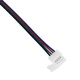 Ταχυσύνδεσμος Τροφοδοσίας IP20 - Strip To Power Connector 4 PIN Male για Ένωση 1 x RGB Ταινία LED Πλάτους 10mm