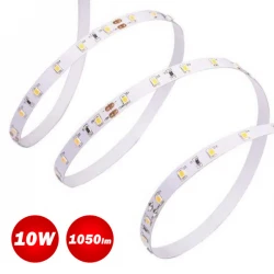 5 Μέτρα Led Ταινία 10W 24V IP20 PRO - Eurolamp Θερμό Λευκό 3000K