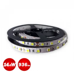 5 Μέτρα Ταινία LED 5M 14,4W 24V IP20 VALUE - Eurolamp Ουδέτερο Λευκό 4000K