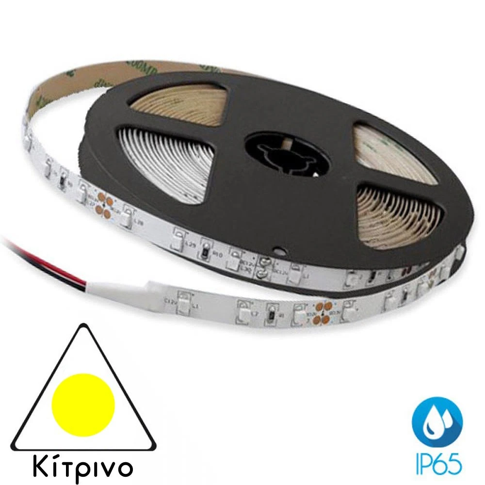 Ταινία Led Αυτοκόλλητη 14.4W 12V IP65 TΩRA COLORS 5 μέτρα ΚΙΤΡΙΝΟ CUBALUX