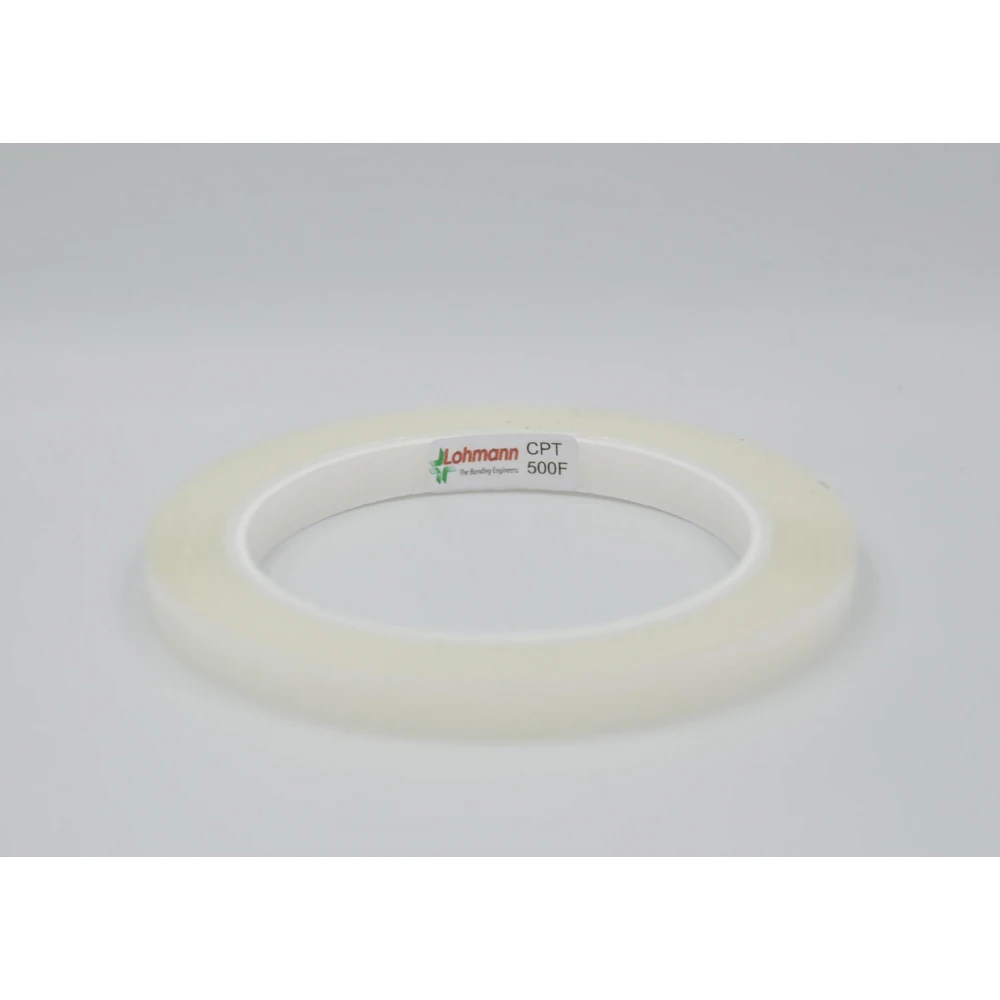 DUPLOCOLL CPT 500F ΔΙΑΦΑΝΗ Ακρυλική Μάζα Κόλλας με Λευκό Liner 9mm x 6m - Lohmann