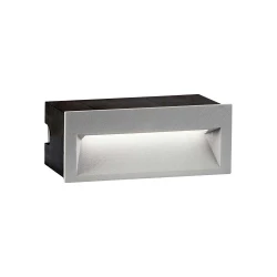 LED Εξωτερικό Χωνευτό Επιτοίχιο Φωτιστικό 4W Αλουμινίου Theta 160x85 180Lm 3000K IP65 VIOKEF