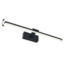 LED Απλίκα Μπάνιου Μεταλλική Σε Μαύρο Χρώμα 59,5cm 12W IP44 JASPER Viokef