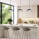 LED Κρεμαστό Φωτιστικό Μονόφωτο Γκρι 24W CRI 90 Don - Viokef