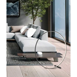 Φωτιστικό Δαπέδου Μαύρο LED 35W Circle - Viokef