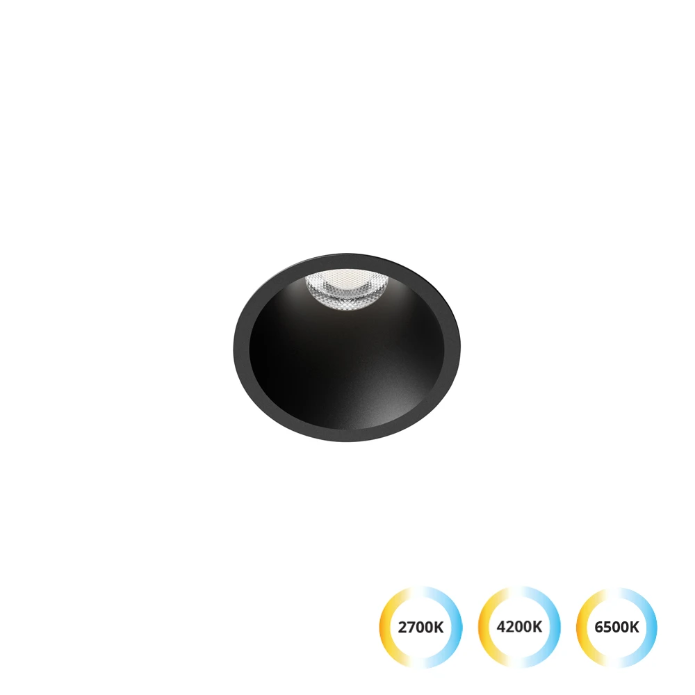 Χωνευτό Σποτ Μαύρο D:62 7W CRI90 Dylan - Viokef