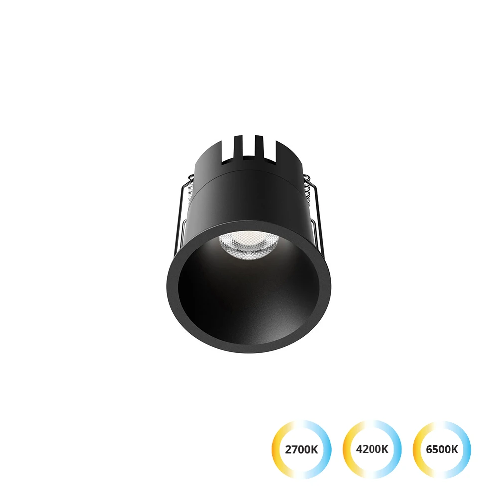 Χωνευτό Σποτ Μαύρο D:62 7W CRI90 Dylan - Viokef