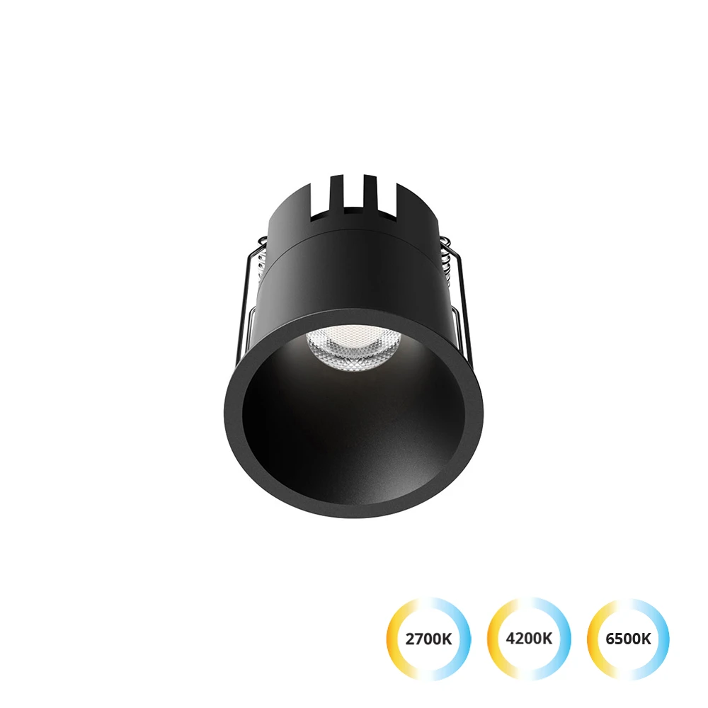 Χωνευτό Σποτ Μαύρο D:72 10W CRI90 Dylan - Viokef