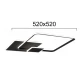 Φωτιστικό Οροφής Square LED 42W Brenda - Viokef