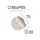 LED Φωτιστικό Τοίχου Λευκό 4W CRI97 Dimmable Tara - Viokef