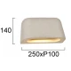 Φωτιστικό Τοίχου Μπεζ LED 9W IP65 CRI 93 Krabi