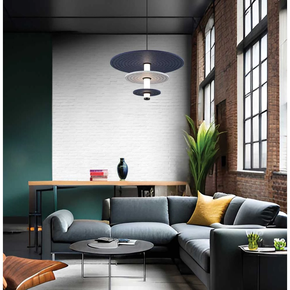 LED Κρεμαστό Φωτιστικό Μονόφωτο h:310 12W Azul - Viokef