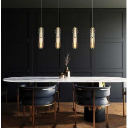 LED Κρεμαστό Φωτιστικό Μονόφωτο Δίχρωμο 14W Dereck - Viokef