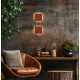 LED Φωτιστικό Τοίχου Κόκκινο Terracotta LED 7W Ryda - Viokef