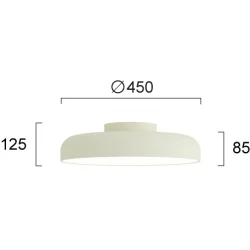Φωτιστικό Οροφής Μπεζ LED 36W CR93 Deva VIOKEF