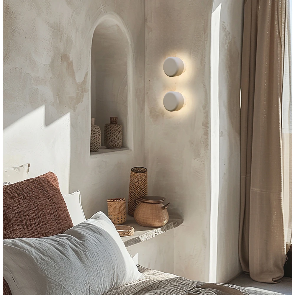 Φωτιστικό Τοίχου Από Τσιμέντο Μπεζ LED 6W CRI93 Katrin - Viokef