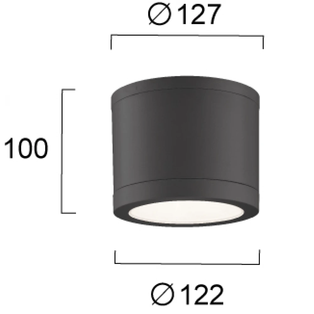 Φωτιστικό Οροφής 7W IP65 Tissu - Viokef