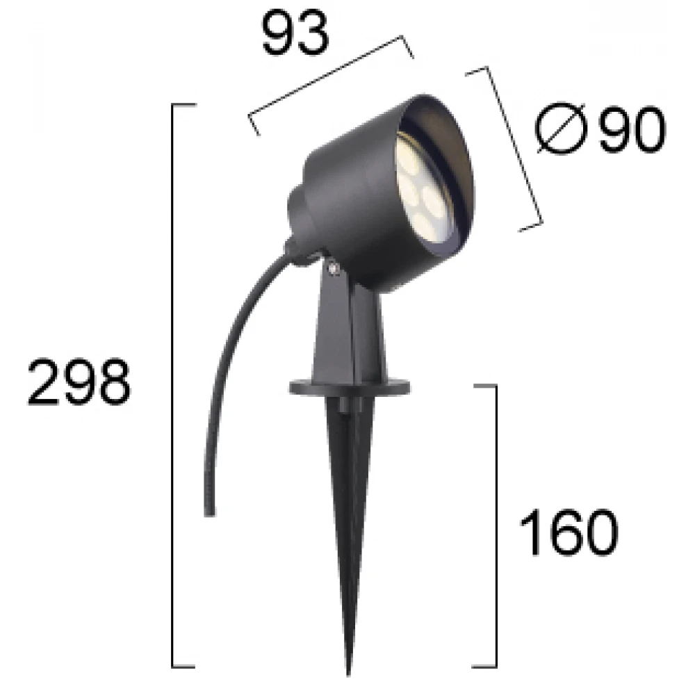 Εξωτ. Χώρου Προβολέας LED 4W IP65 Gini - Viokef
