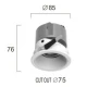 Χωνευτό Σποτ Λευκό 12W 2700K-3000K-4000K 38° Alea - VIOKEF