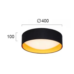 LED Πλαφονιέρα Ø40cm 24W 2200Lm 3000K ALICE - Viokef