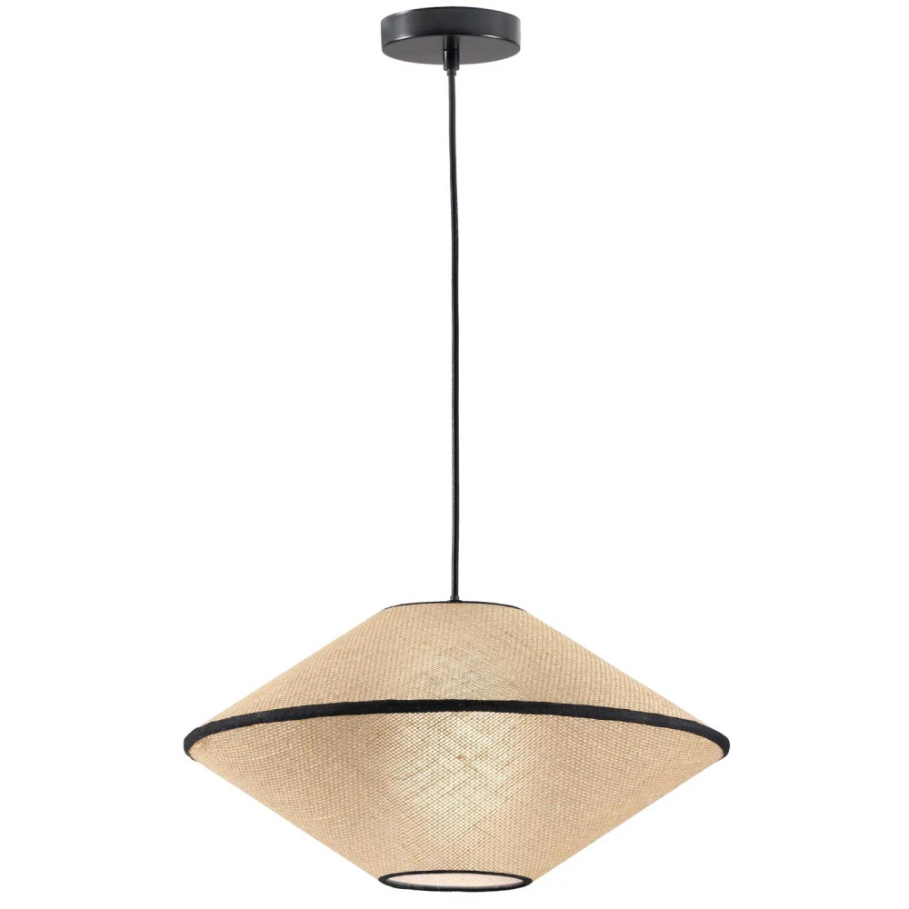 Κρεμαστό Φωτιστικό Μονόφωτο Ψάθινο D45cm 1xE27 AMICA VIOKEF