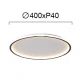 LED Πλαφονιέρα Αλουμινίου Λευκή-Μαύρη D:400 35W ARLA - VIOKEF