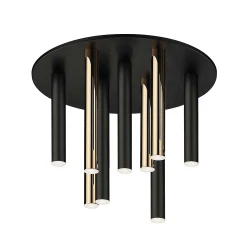 LED Πλαφονιέρα Μεταλλική Χρυσή Μαύρη 46,8W DIMMABLE BALLET VIOKEF