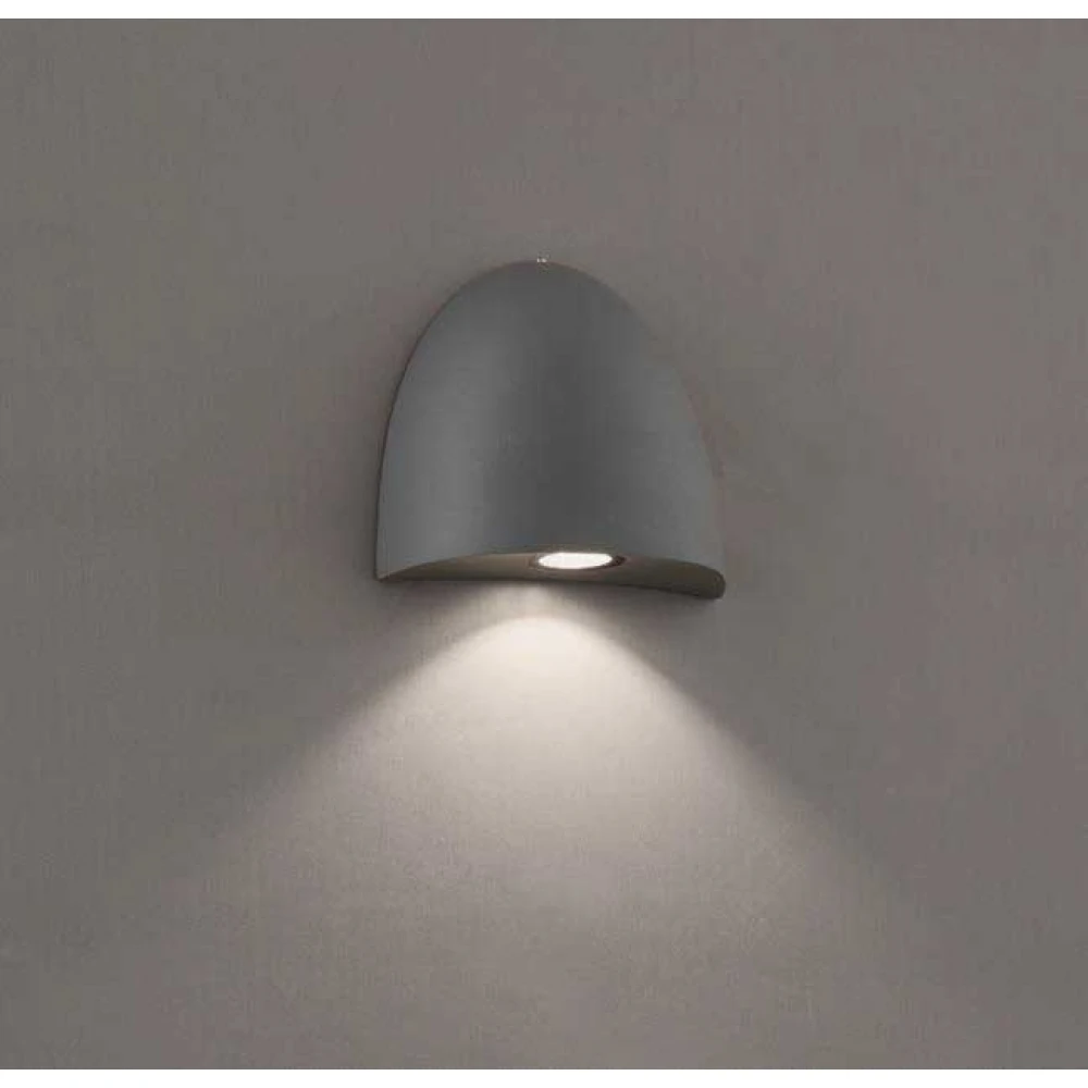 Απλίκα LED Αλουμινίου σε Ανθρακί 6W IP54 BAUTA - VIOKEF