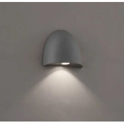 Απλίκα LED Αλουμινίου σε Ανθρακί 6W IP54 BAUTA - VIOKEF